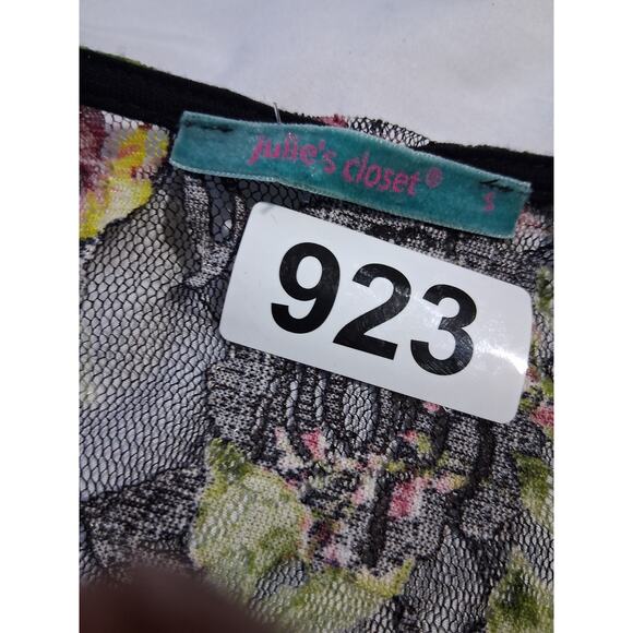 Y2K Vintage Julies Closet Womens S Lace‎ Asymmetrical Whimsigoth Fairy Sheer Top - Picture 10 of 13